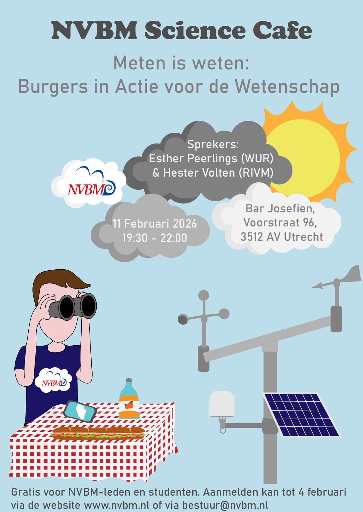NVBM Science Cafe - Meten is Weten: Burgers in Actie voor de Wetenschap